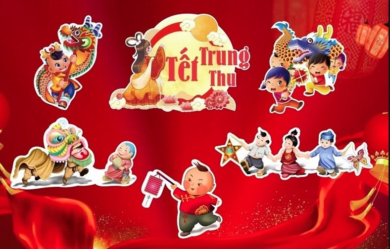 Set Giấy trung thu Rước Đèn