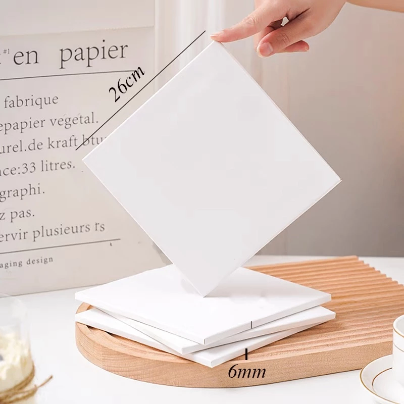 Đế Vuông Trắng 26Cm