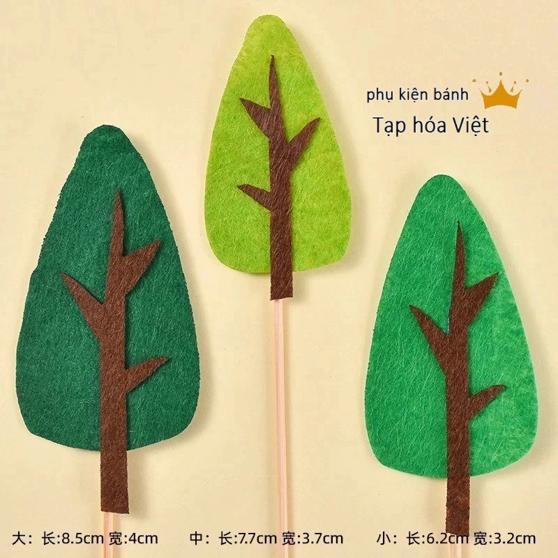 Set Cây Rừng_Lá Nhọn (Vải Nỉ)