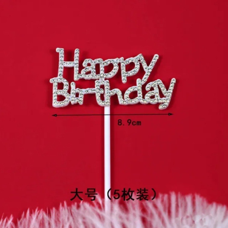 Chữ Happy Birthday_Đính Đá