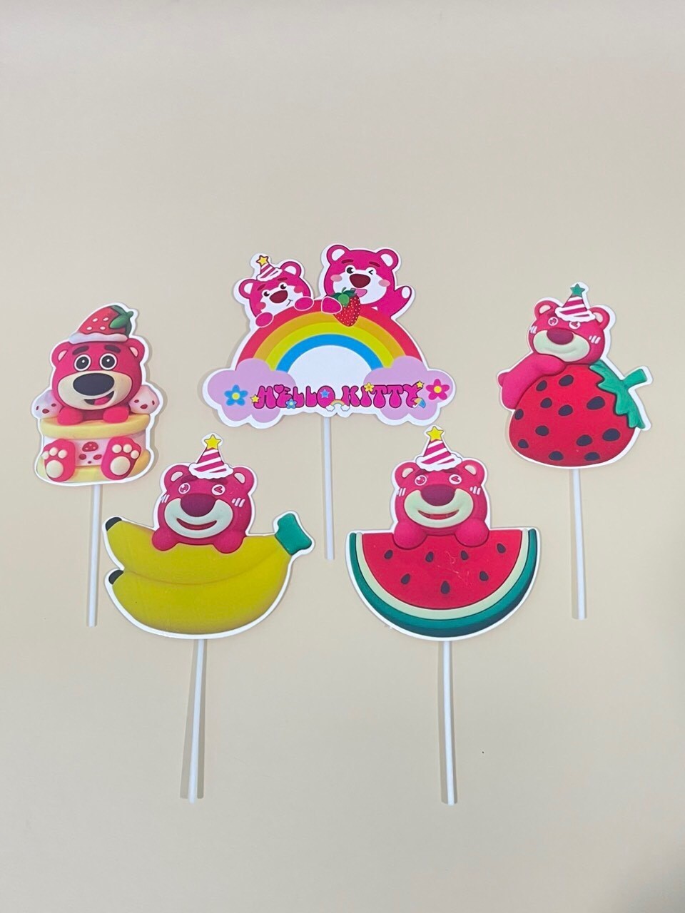 Set Giấy Gấu Dâu_Trái Cây