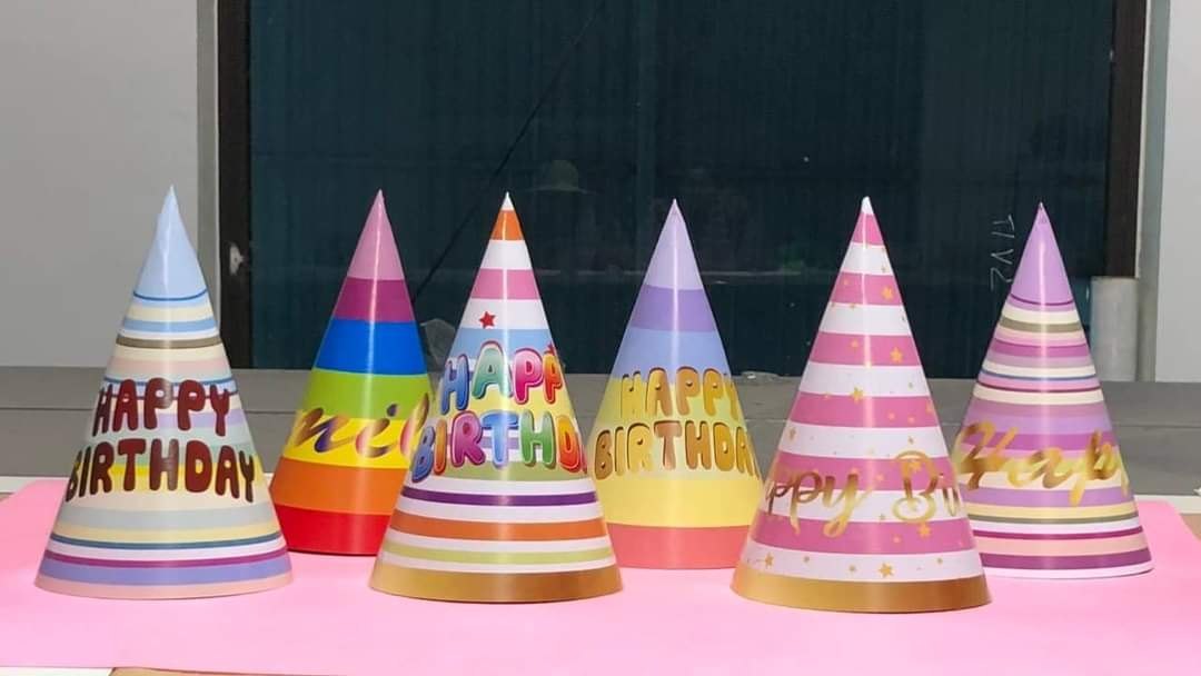 [Mũ Cầu Vồng_Pastel] Lốc 100 Mũ sinh nhật