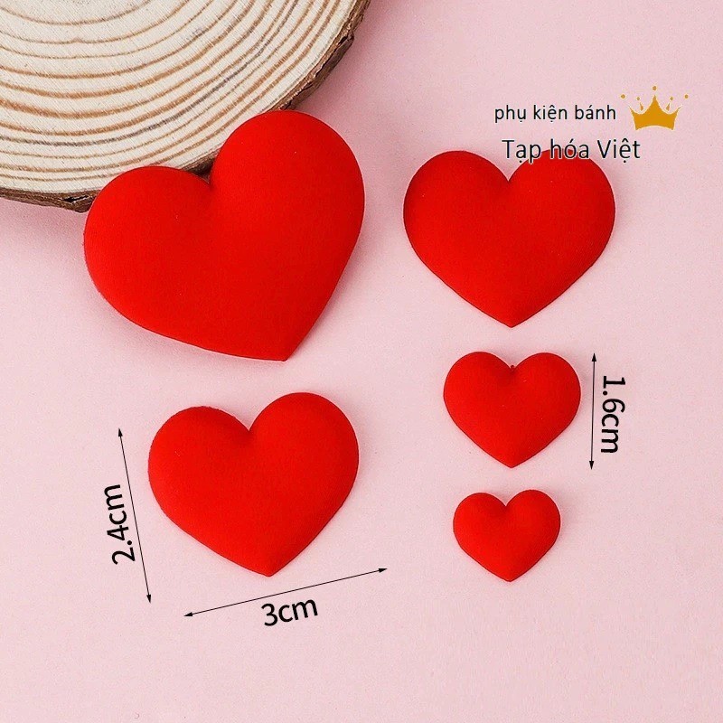 Set 5 Miếng Tim Nhựa
