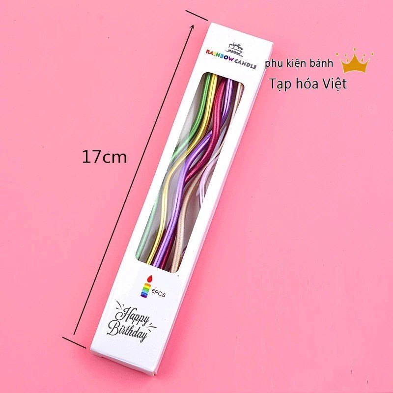 Nến Xoắn Ốc_Mix Nhũ_Vỉ