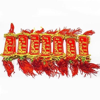 Túi Liễng Vải bông mai Tết_10 Dây Cỡ Bé