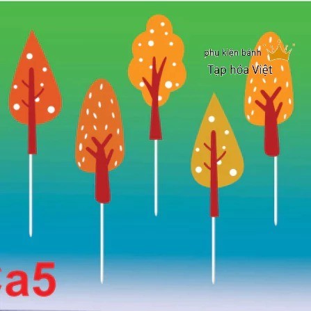 Set Giấy Lá Cây_Cam