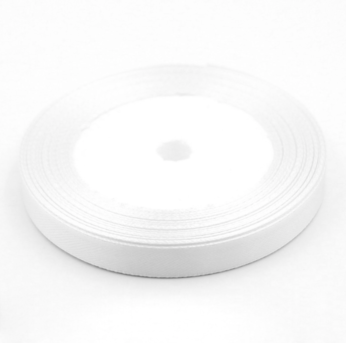 Ruy Băng Lụa 1Cm_Trắng