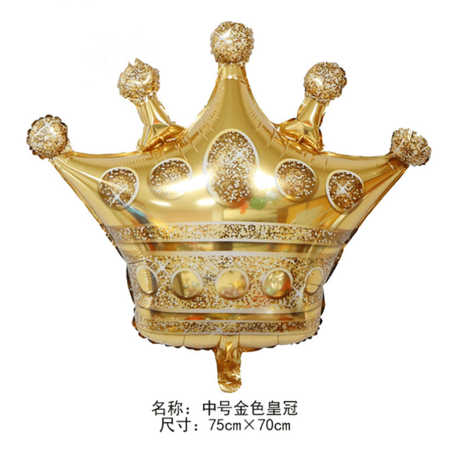 Bóng Bay Tráng Nhôm_80Cm_(To) Vương Miện