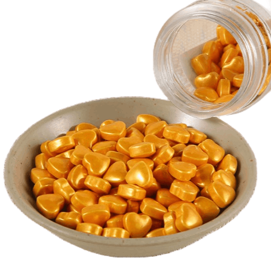 Lọ 100g Bi Đường Tim Vàng
