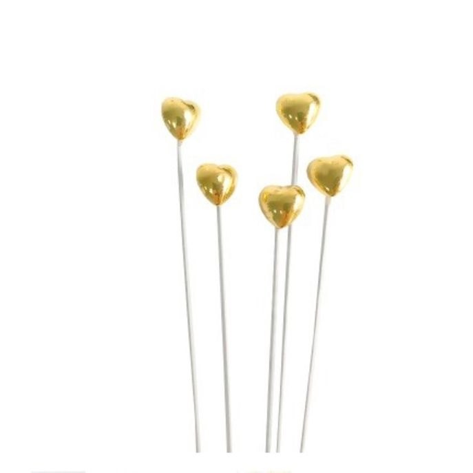 Set 5 Que Sắt 3D_Tim Vàng