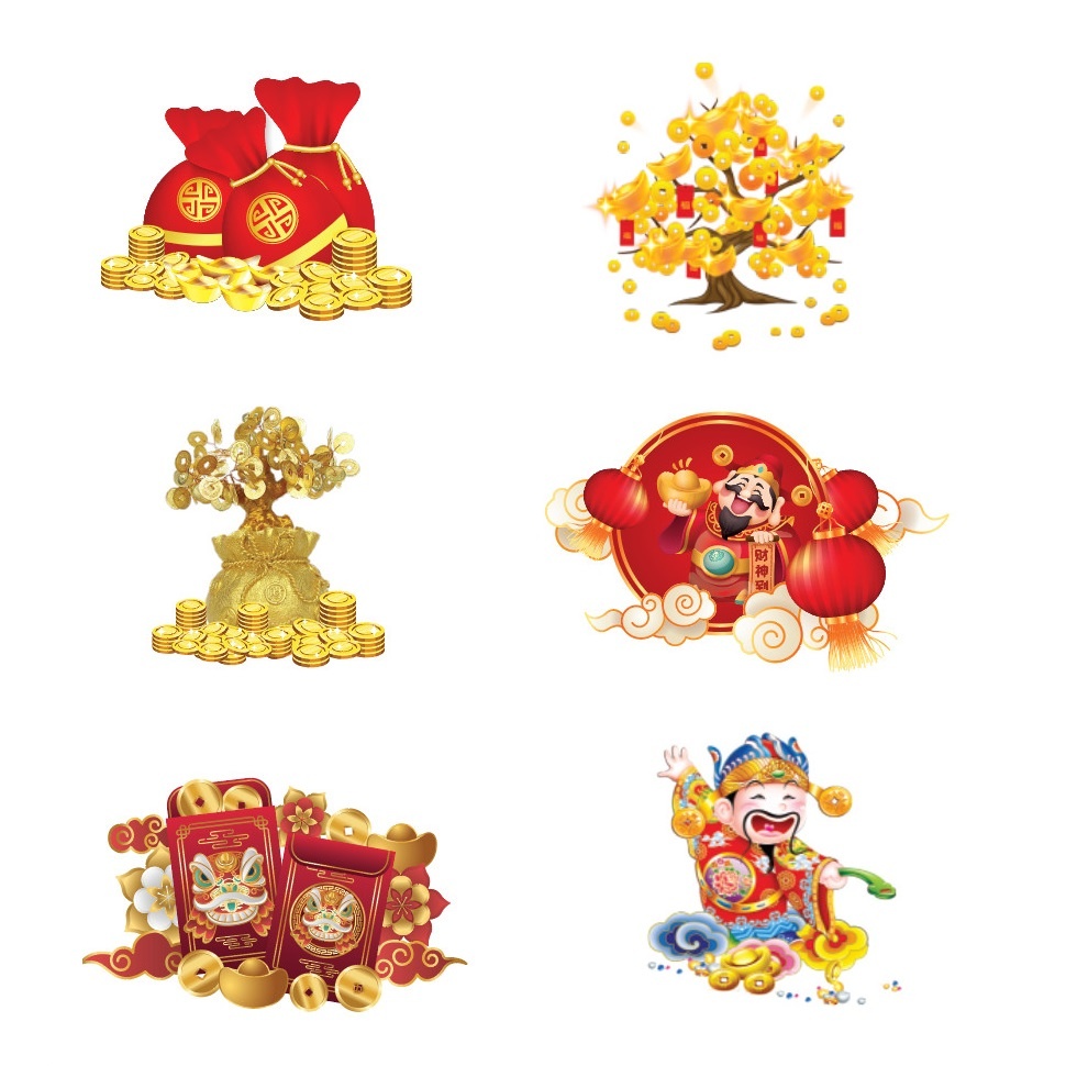 Set Giấy Thần Tài Vàng