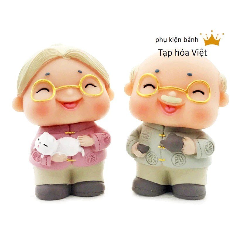 (1 Cặp) Ông & Bà Xám