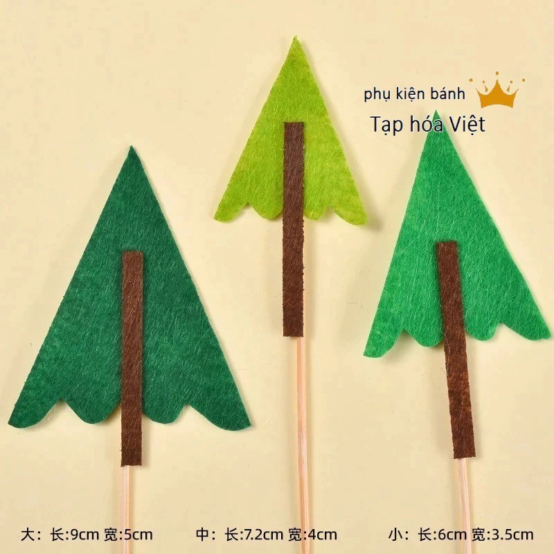 Set Cây Rừng_Lá Tam Giác (Vải Nỉ)