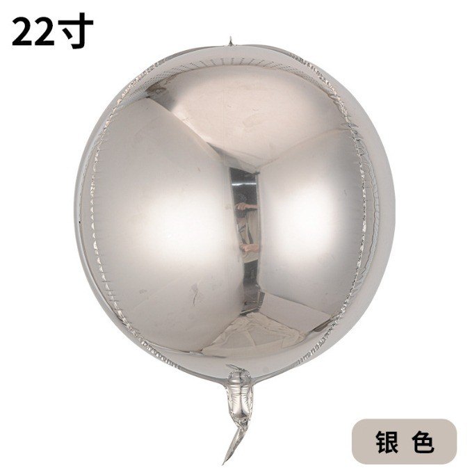 Bóng Bay 4D_Bạc 22 Inch
