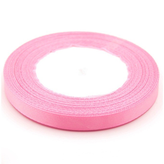 Ruy Băng Lụa 1Cm_Hồng Đậm