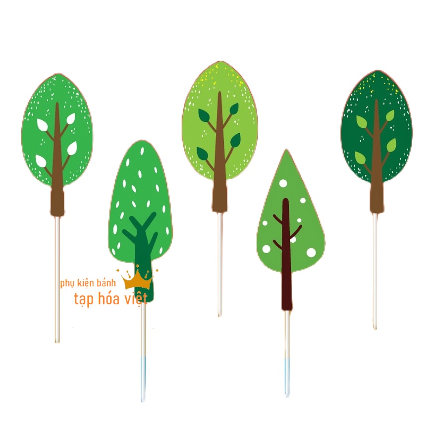 Set Giấy Lá Cây_Xanh Lá