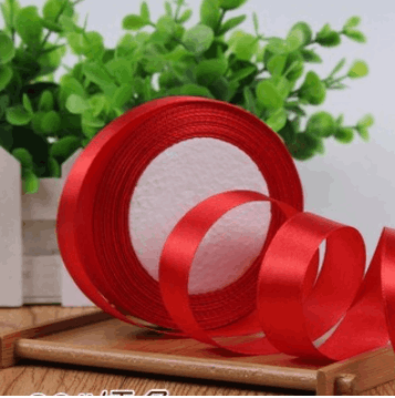 Ruy Băng Lụa 2Cm_Đỏ Tươi