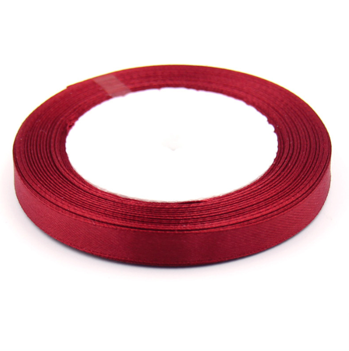 Ruy Băng Lụa 1Cm_Đỏ đô