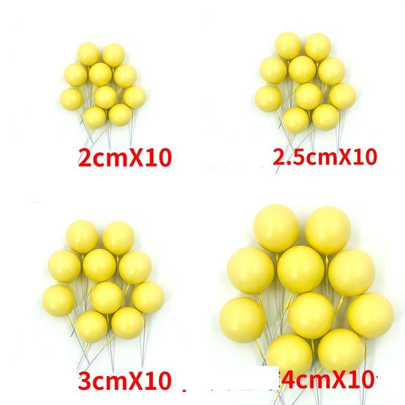 Bịch 40 Bi Xốp_Vàng Trơn