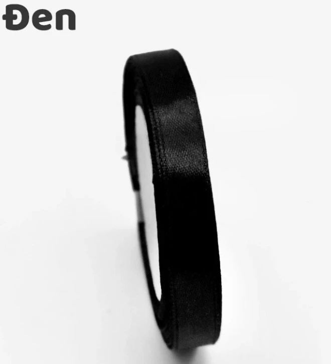 Ruy Băng lụa 1Cm_Đen