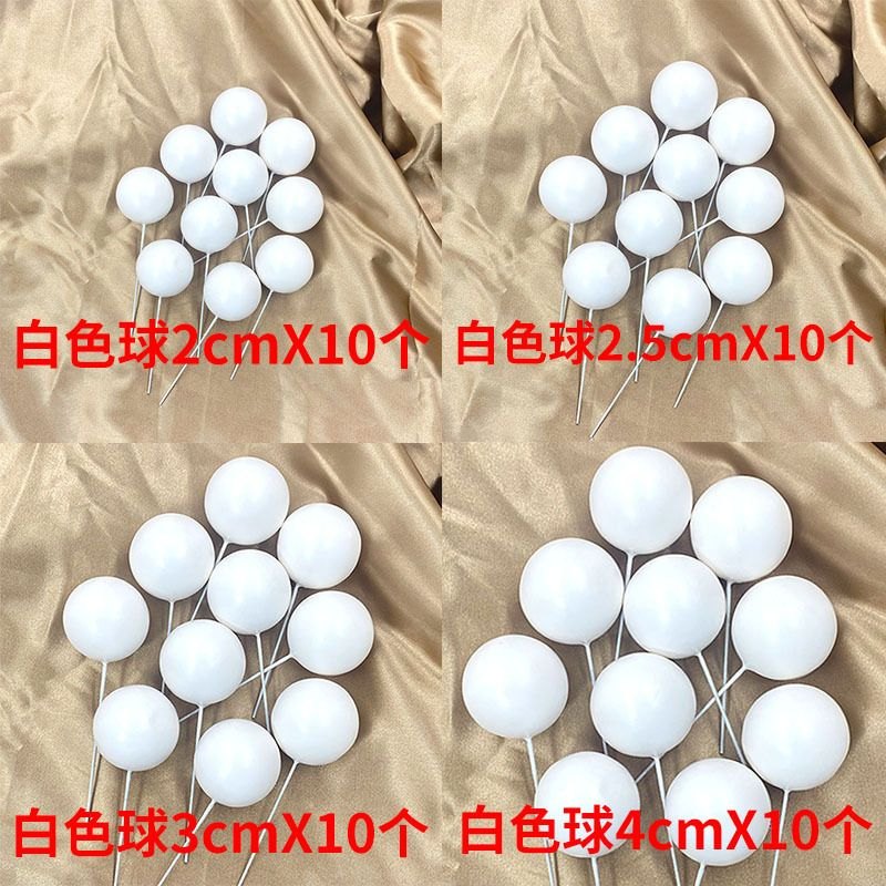 Bịch 40 Bi Xốp_Trắng Trơn