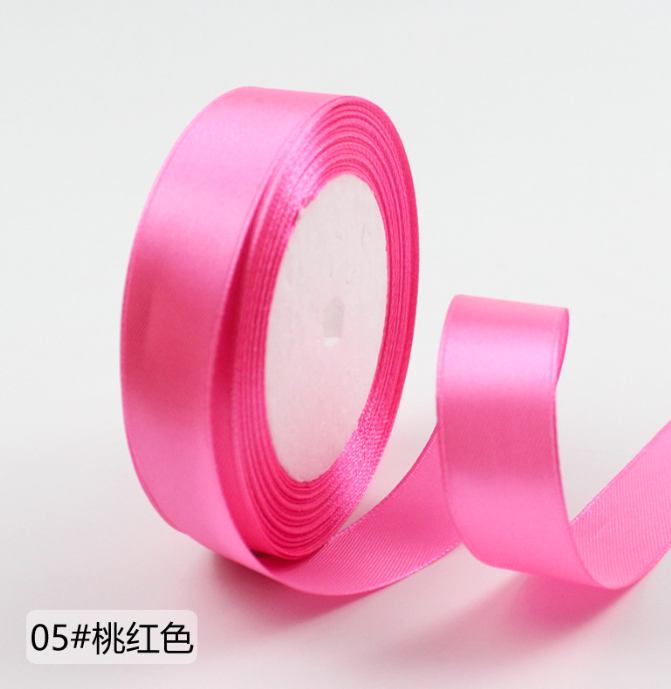 Ruy Băng Lụa 2Cm_Hồng Đậm