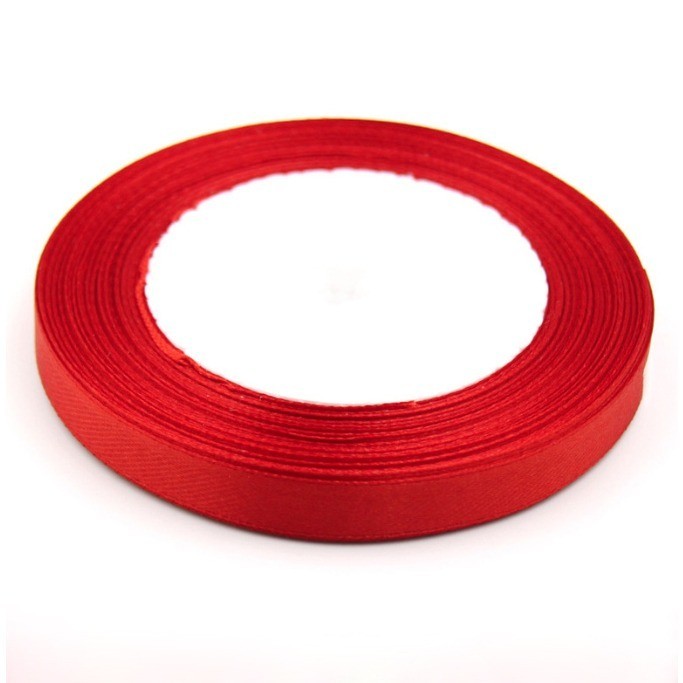 Ruy Băng Lụa 1Cm_Đỏ Tươi