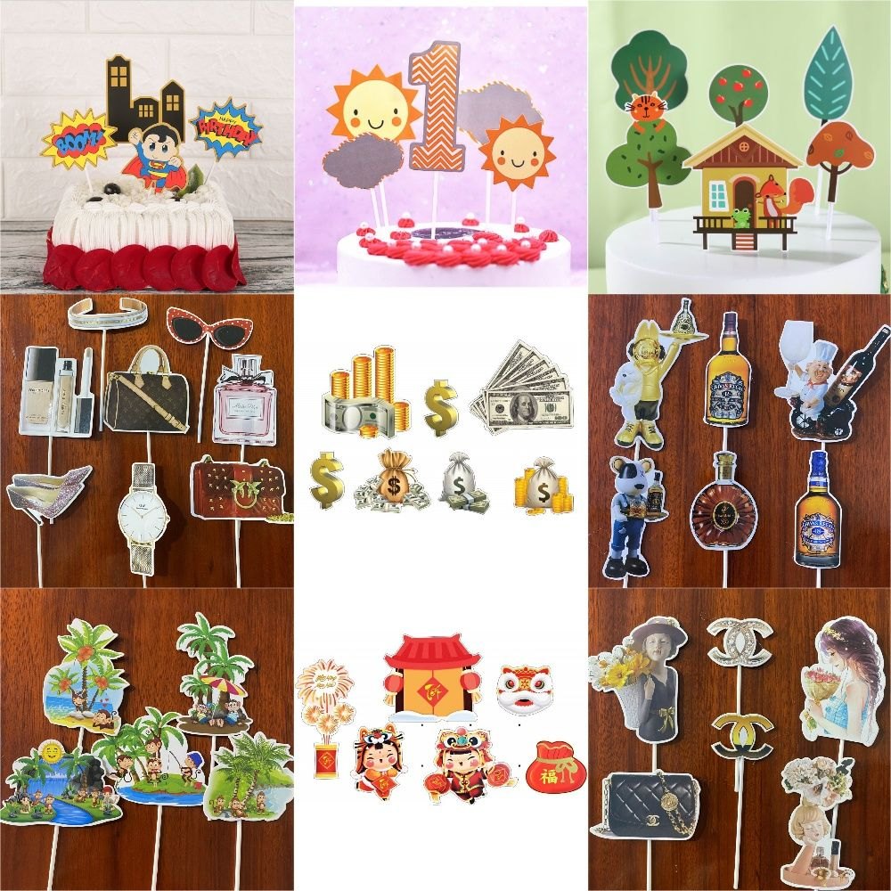 Set Giấy Xe Đạp Cô Gái, Hoa