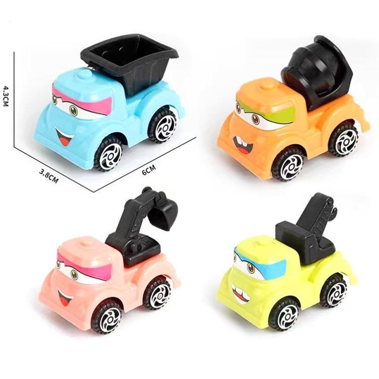 Bộ 4 Xe Công Trình Ngộ Nghĩnh