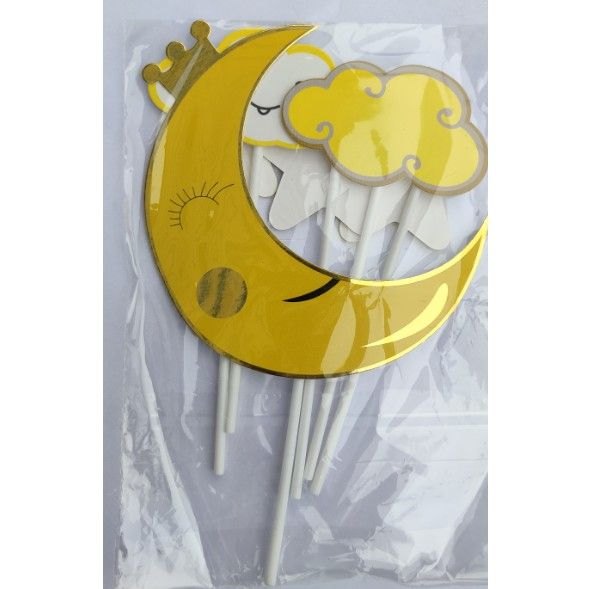 Set Giấy Trăng Sao (Ánh Kim)_Vàng