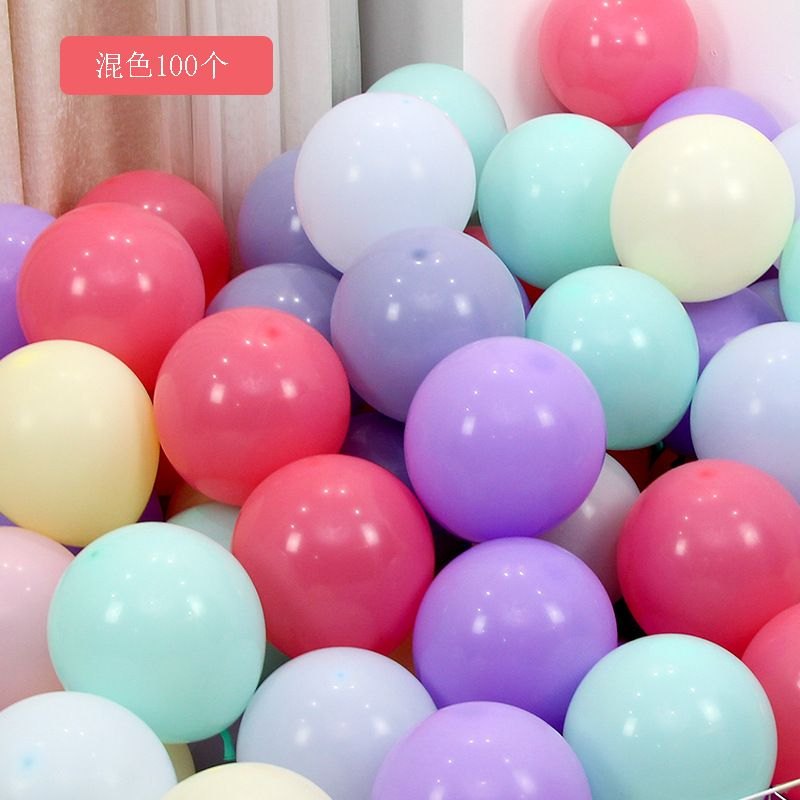 Bịch 100 Bóng Bay Macaron_Mix Màu