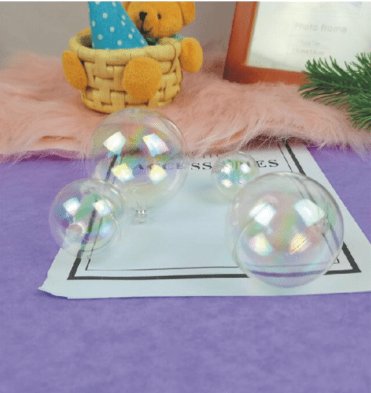 Bộ 3 Bi Nhựa_Trắng Trong