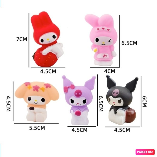 Bộ 5 Mèo Melody_DẺO