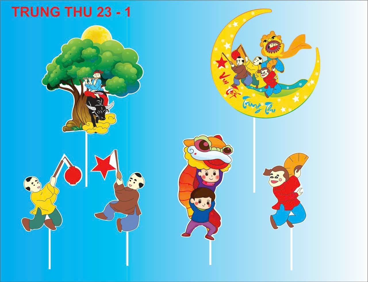 Set Giấy Trung Thu_Cung Trăng