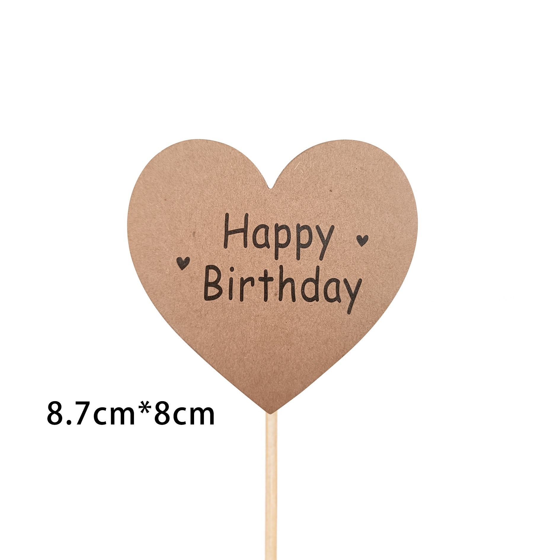 Túi 5 Thẻ Giấy Kraft_Hình Trái Tim