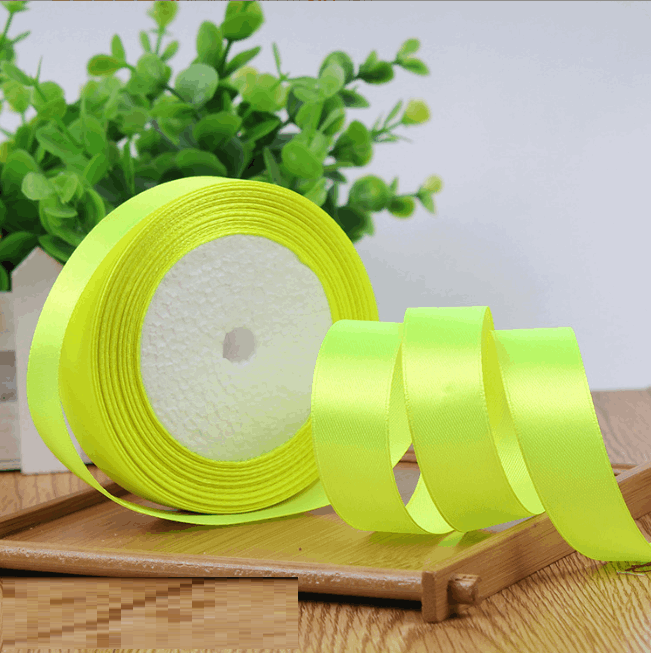 Ruy Băng Lụa 2Cm_Vàng Chanh