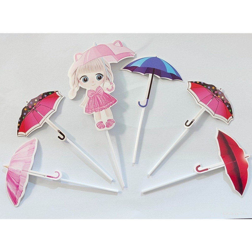 Set Giấy Bé Cầm Ô