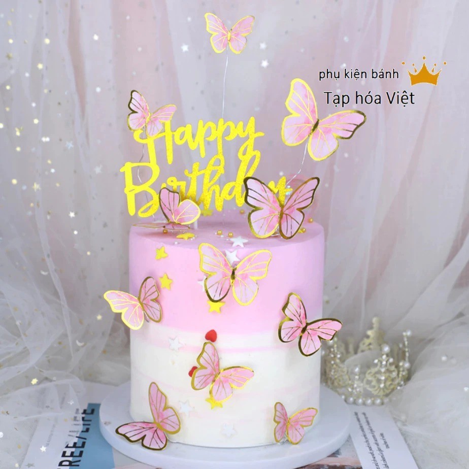 Vỉ Bướm Giấy_Bướm Hồng