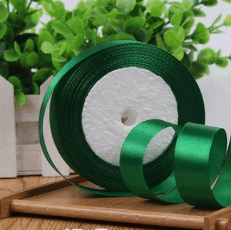 Ruy Băng Lụa 2Cm_Xanh Lá
