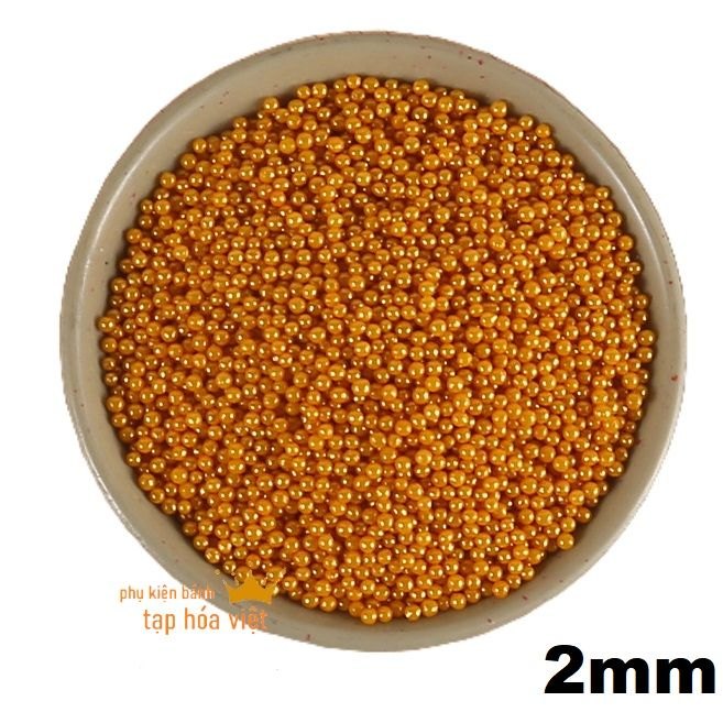 Lọ 100g Bi Đường Vàng 2mm