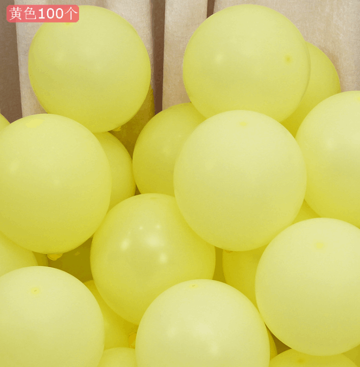 Bịch 100 Bóng Bay Macaron_Vàng