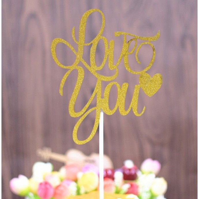 Túi 10 Love You Nhũ_Vàng