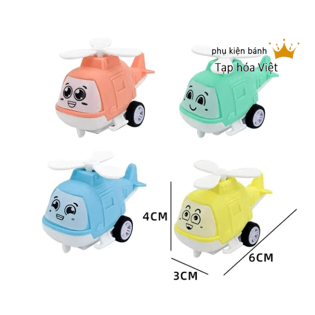 (MỚI) Bộ 4 máy bay TRỰC THĂNG_Có Cánh quạt
