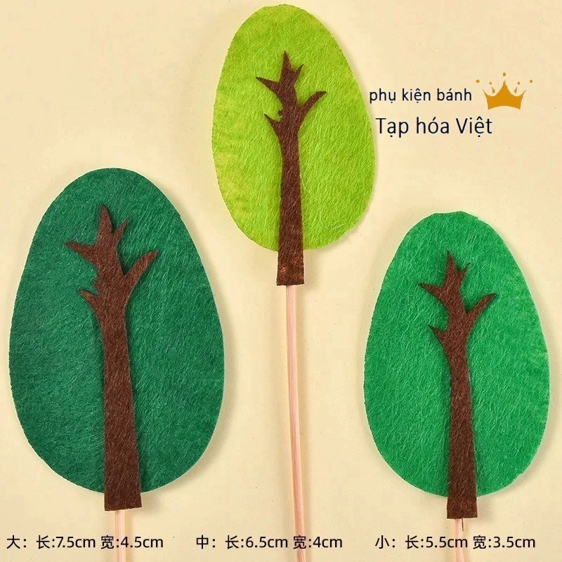 Set Cây Rừng_Lá Tròn (Vải Nỉ)