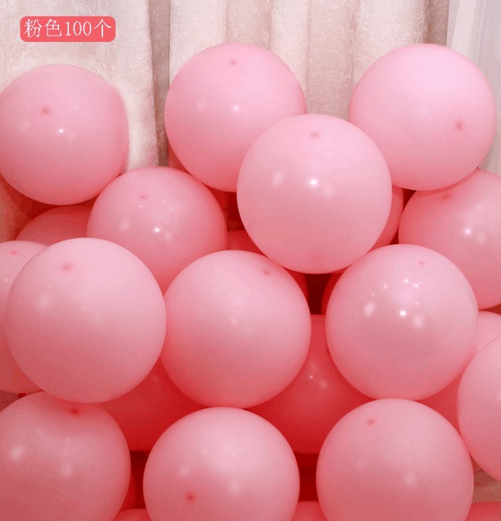 Bịch 100 Bóng Bay Macaron_Hồng
