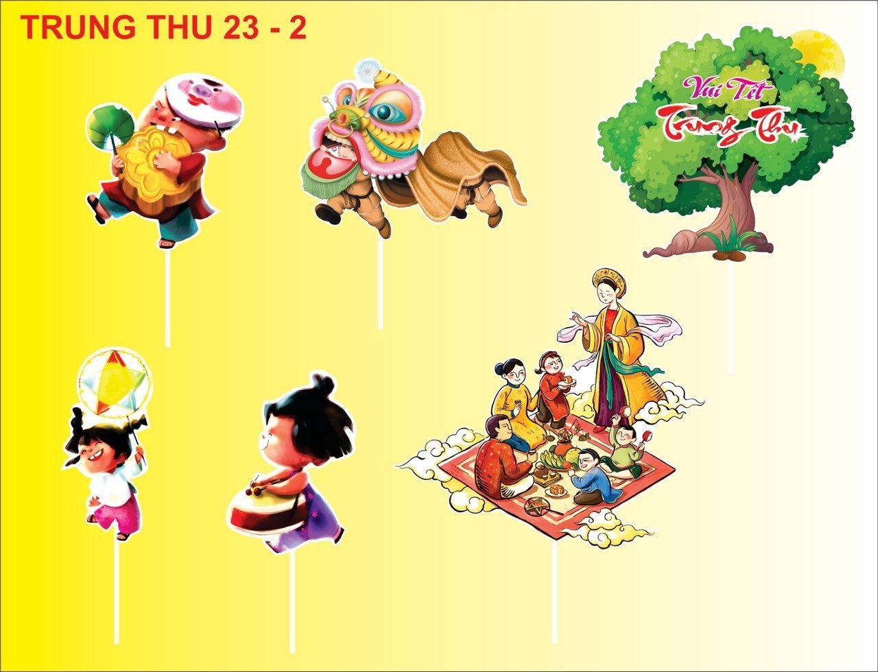 Set Giấy Trung Thu_Phá Cỗ