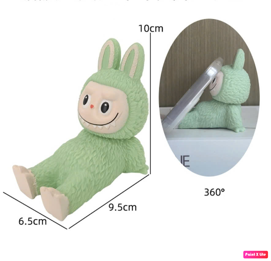 Labubu NGỒI_Xanh Lá