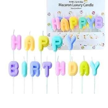 Bộ Nến Chữ HBD_Nhiều Màu