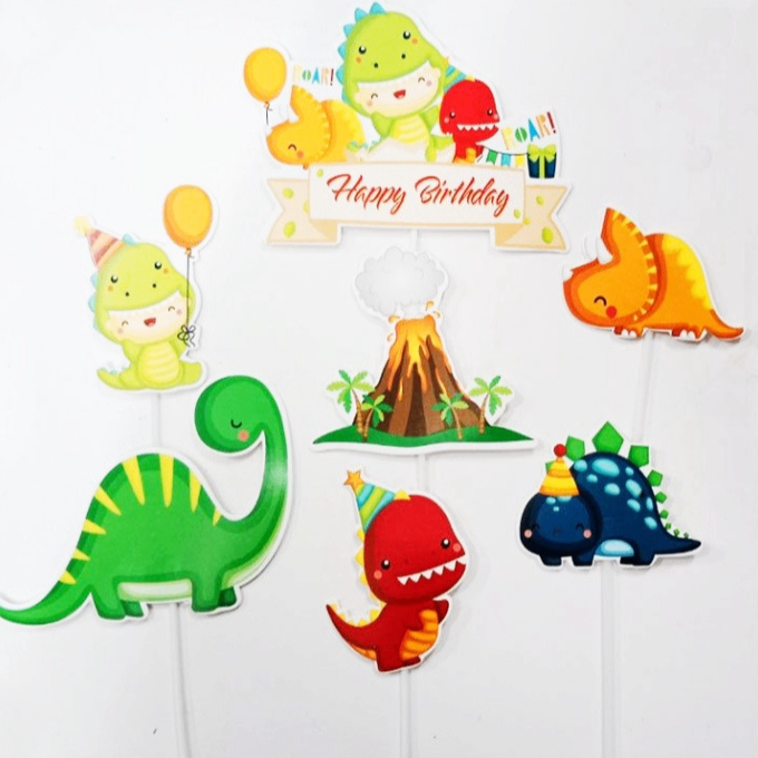 Set Giấy Khủng Long Vàng