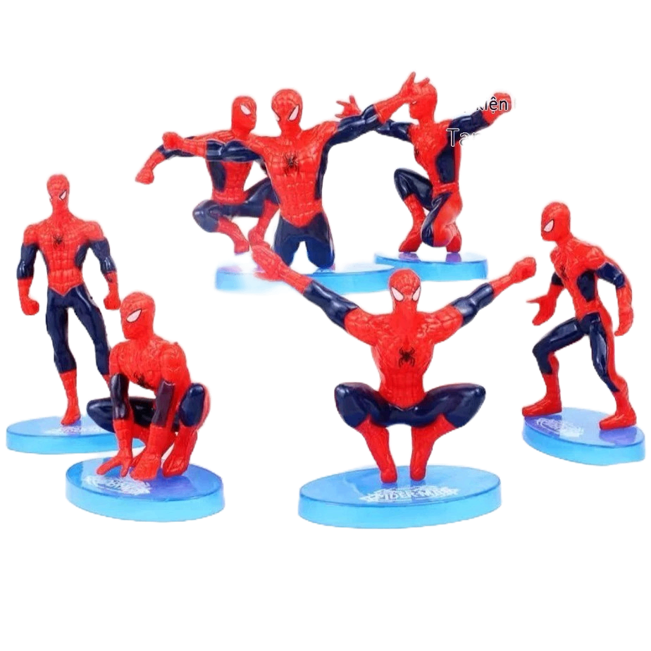 Bộ 7 Siêu Nhân Nhện Nhựa_Cỡ TO